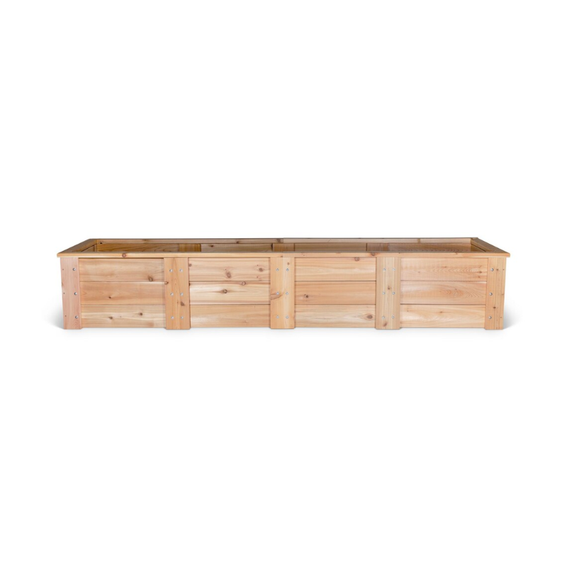Premium Cedar Raised Garden Bed – Deep Root Wooden Planter Box for Vegetables, Herbs & Flowers (2' x 8' x 16.5")