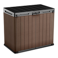 Keter Darwin 1150L Outdoor Storage Box | Brown | Fits 2 Wheelie Bins