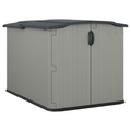 Suncast 138 Cu. Ft. Horizontal Outdoor Storage Shed | Gray Resin | Glidetop Sliding Lid