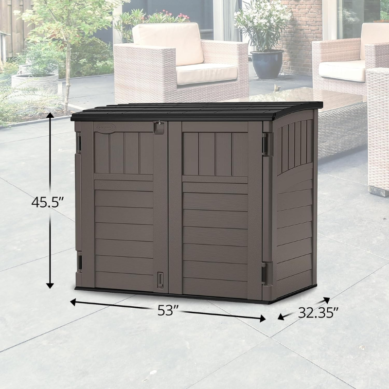 Suncast 34 Cu. Ft. Horizontal Outdoor Storage Shed