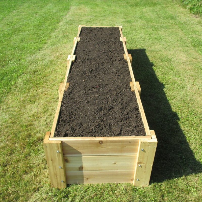 Premium Cedar Raised Garden Bed – Deep Root Wooden Planter Box for Vegetables, Herbs & Flowers (2' x 8' x 16.5")
