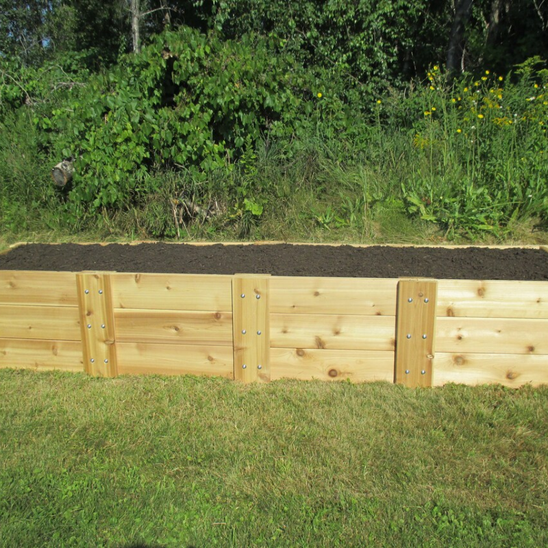Premium Cedar Raised Garden Bed – Deep Root Wooden Planter Box for Vegetables, Herbs & Flowers (2' x 8' x 16.5")